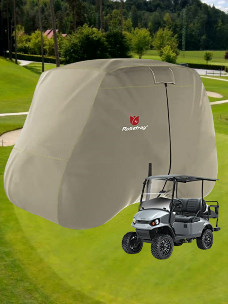 Image of Golf cart rain cover.